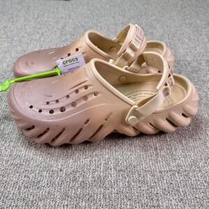 Crocs Echo Ombre Clog‎ Mens 11 Womens 13 Tan Beige Trail Comfort Shoes